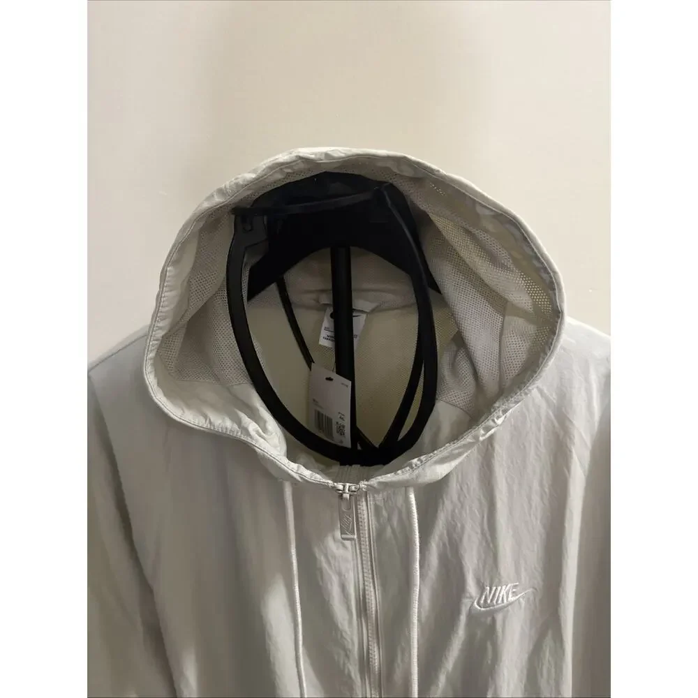 Mens Nike Nsw Club Woven Full Zip Jacket Fb7397-072 Size XXL